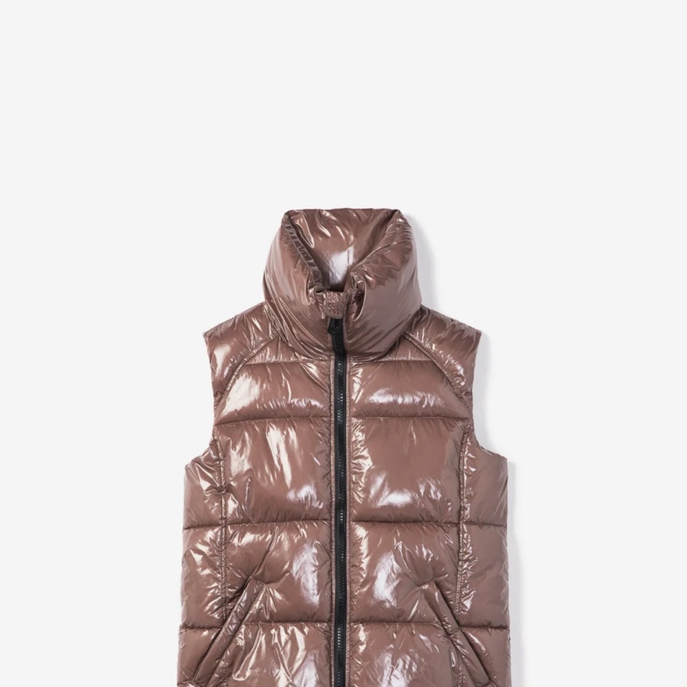 Noize  Brown Puffer Vest size small